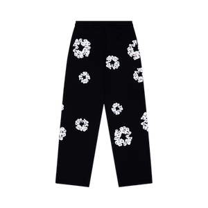 Denim Tears Rhinestone Cotton Wreath Sweatpants 'Black'