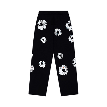 Denim Tears Rhinestone Cotton Wreath Sweatpants 'Black'