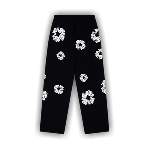 Denim Tears Rhinestone Cotton Wreath Sweatpants 'Black'