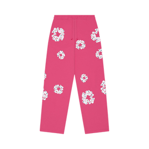 Denim Tears Rhinestone Cotton Wreath Sweatpants 'Pink'