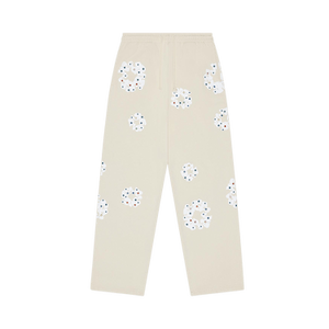 Denim Tears Rhinestone Cotton Wreath Sweatpants 'Oatmeal'
