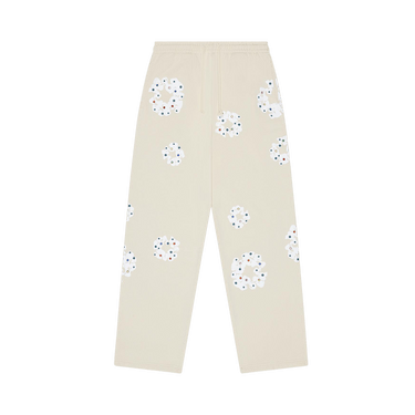 Denim Tears Rhinestone Cotton Wreath Sweatpants 'Oatmeal'