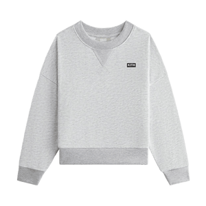 Kith Kids Long-Sleeve Nelson Crewneck 'Light Heather Grey'