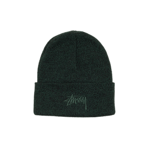 Stussy Cuff Beanie Stock 'Marled Hunter Green'