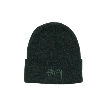 Stussy Cuff Beanie Stock 'Marled Hunter Green'