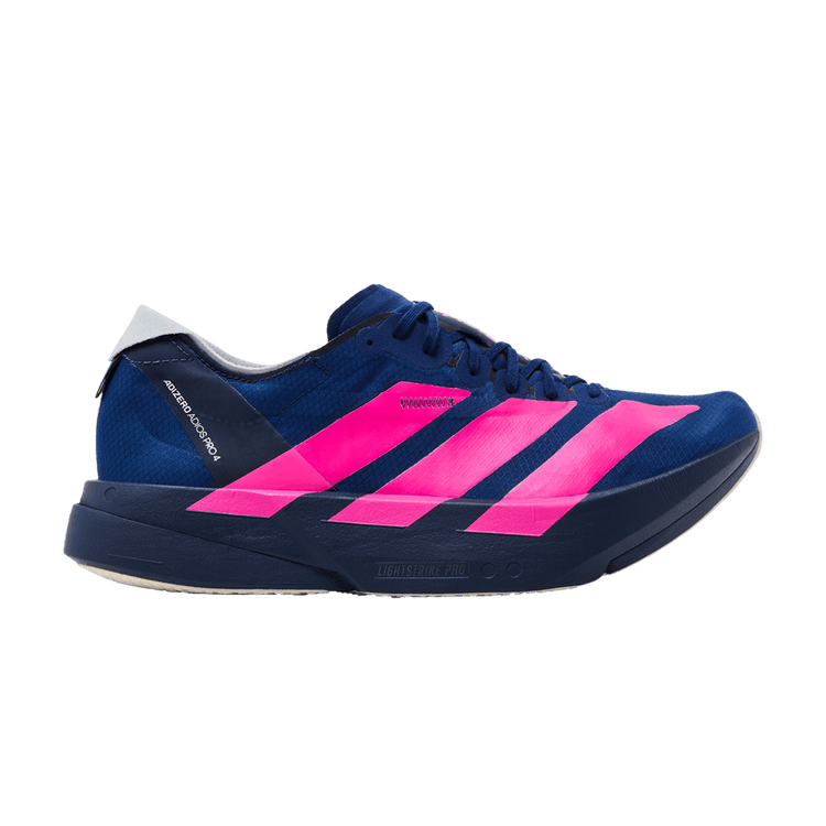 adidas Adizero Adios Pro 4 M 'Dark Blue Shock Pink Dash Grey' JR4946