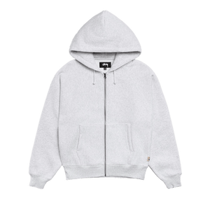 Stussy Raglan Zip Hoodie 'Ash Heather'