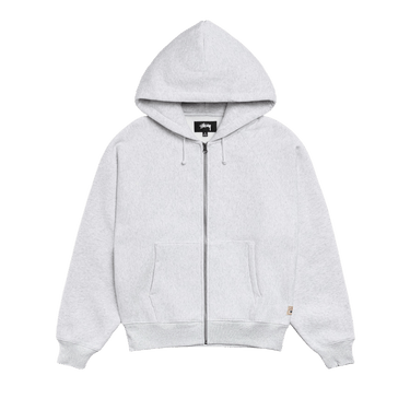 Stussy Raglan Zip Hoodie 'Ash Heather'