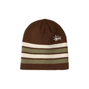 Stussy Basic Striped Skullcap 'Brown'