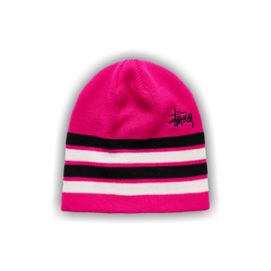 Stussy Basic Striped Skullcap 'Dragonfruit'