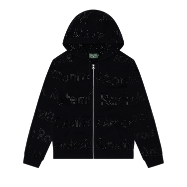 Denim Tears Systemic Racism Controls America Zip Hoodie 'Black'