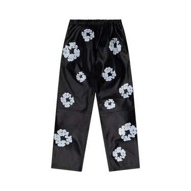 Denim Tears Leather Cotton Wreath Sweatpants 'Black'