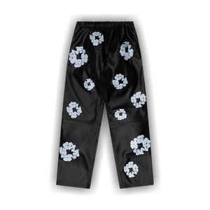 Denim Tears Leather Cotton Wreath Sweatpants 'Black'