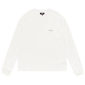 Stussy Lazy Long-Sleeve Tee 'White'