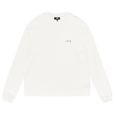 Stussy Lazy Long-Sleeve Tee 'White'