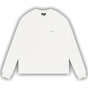 Stussy Lazy Long-Sleeve Tee 'White'