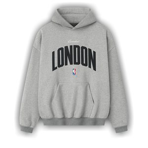 Fear of God Essentials NBA London 90s Hoodie 'Concrete Heather'