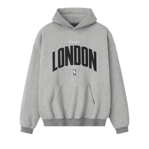 Fear of God Essentials NBA London 90s Hoodie 'Concrete Heather'