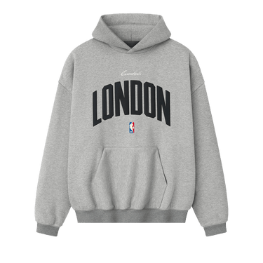 Fear of God Essentials NBA London 90s Hoodie 'Concrete Heather'