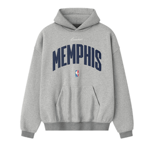Fear of God Essentials NBA Memphis Grizzlies 90s Hoodie 'Concrete Heather'