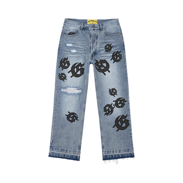 Godspeed Scattered GS Logo Denim 'Blue Wash'