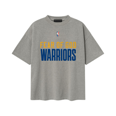 Fear of God Essentials x NBA Warriors 90's Tee 'Concrete Heather'
