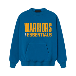 Fear of God Essentials x NBA Warriors Sport Crewneck 'Blue Sapphire'