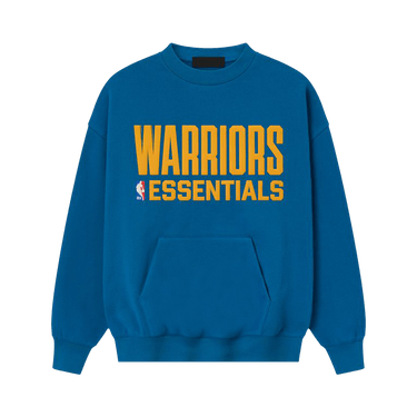 Fear of God Essentials x NBA Warriors Sport Crewneck 'Blue Sapphire'