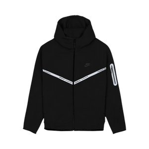 Nike Tech Fleece Windrunner Reflective Jacket 'Black/Metallic Silver'