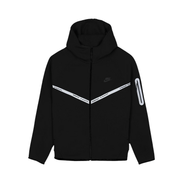 Nike Tech Fleece Windrunner Reflective Jacket 'Black/Metallic Silver'