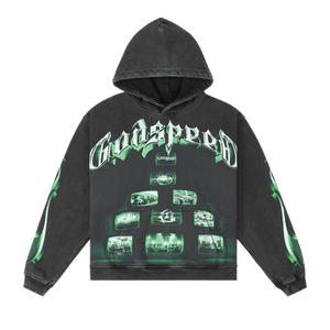 Godspeed Overstimulation 2025 Hoodie 'Black Wash'