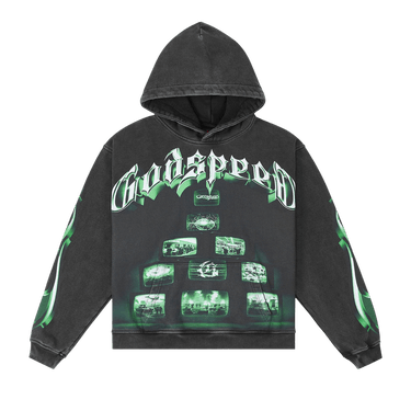Godspeed Overstimulation 2025 Hoodie 'Black Wash'