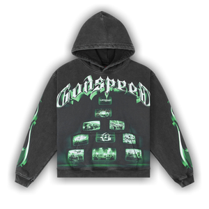 Godspeed Overstimulation 2025 Hoodie 'Black Wash'