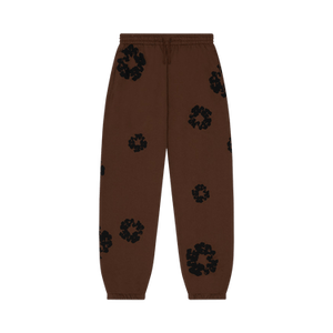 Denim Tears Black Cotton Wreath Sweatpants 'Brown'