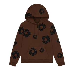 Denim Tears Black Cotton Wreath Hoodie 'Brown'