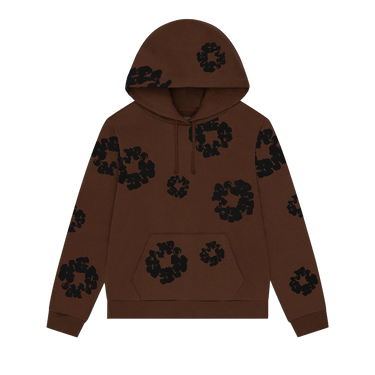 Denim Tears Black Cotton Wreath Hoodie 'Brown'