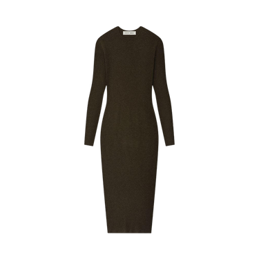 Fear of God Essentials Rib Long-Sleeve Dress 'Brown'
