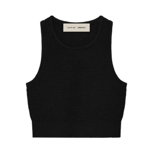 Fear of God Essentials Waffle Sport Tank 'Vintage Black'