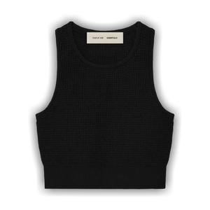 Fear of God Essentials Waffle Sport Tank 'Vintage Black'
