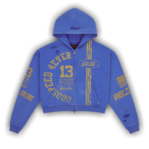 Godspeed Roadster Zip Hoodie 'Blue/Yellow'