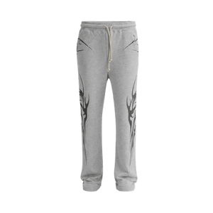 Hellstar Tribal Flame Sweatpants 'Grey'