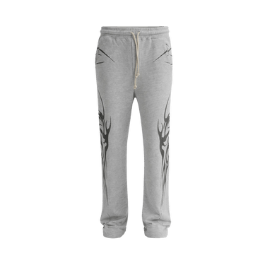 Hellstar Tribal Flame Sweatpants 'Grey'
