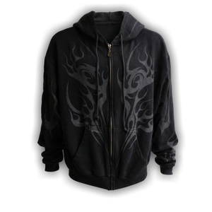 Hellstar Tribal Flame Zip Up 'Black'