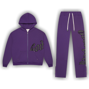 Godspeed OG Logo Sweatsuit 'Purple/Grey'