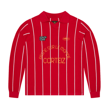 Corteiz Monde Knit Long-Sleeve Jersey 'Red'