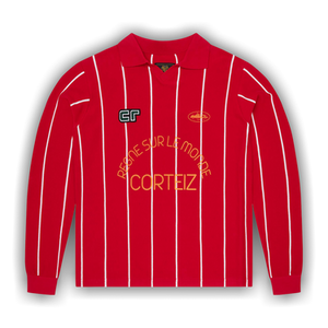 Corteiz Monde Knit Long-Sleeve Jersey 'Red'