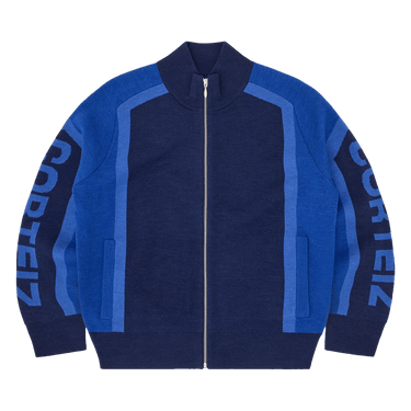 Corteiz Precision Knit Zip Up 'Navy'