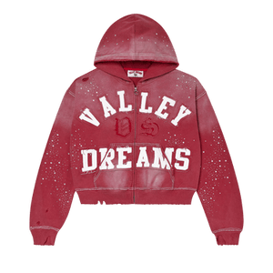 Vale Forever Classico Zip Up Hoodie 'Ruby'