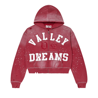 Vale Forever Classico Zip Up Hoodie 'Ruby'