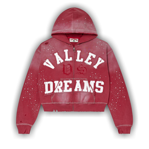 Vale Forever Classico Zip Up Hoodie 'Ruby'
